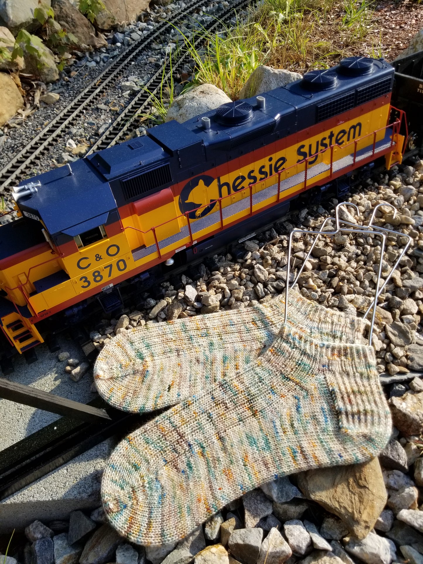 Railyard Socks PDF Knitting Pattern - Granite State Yarns