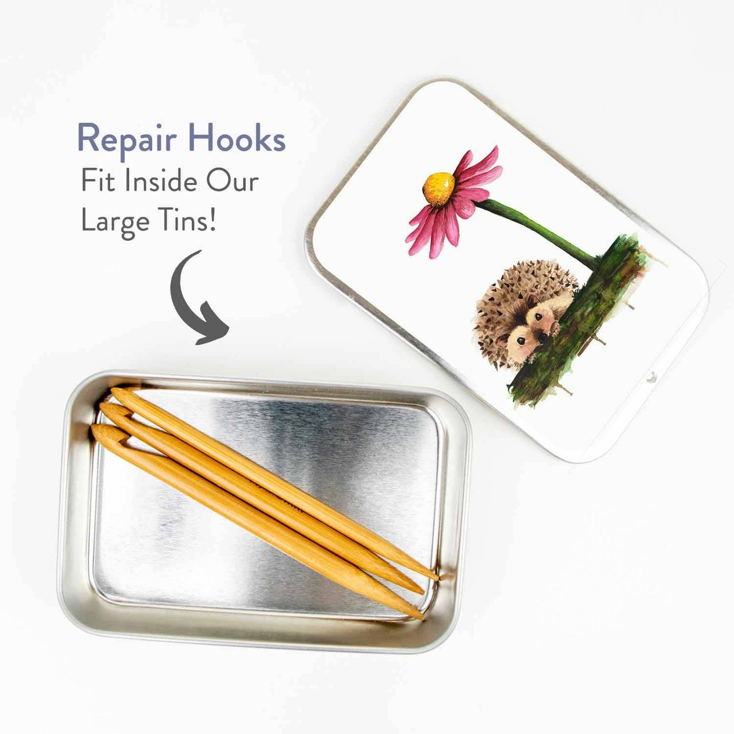 Duo Wooden Repair Hooks - Set of 3 - Granite State Yarns