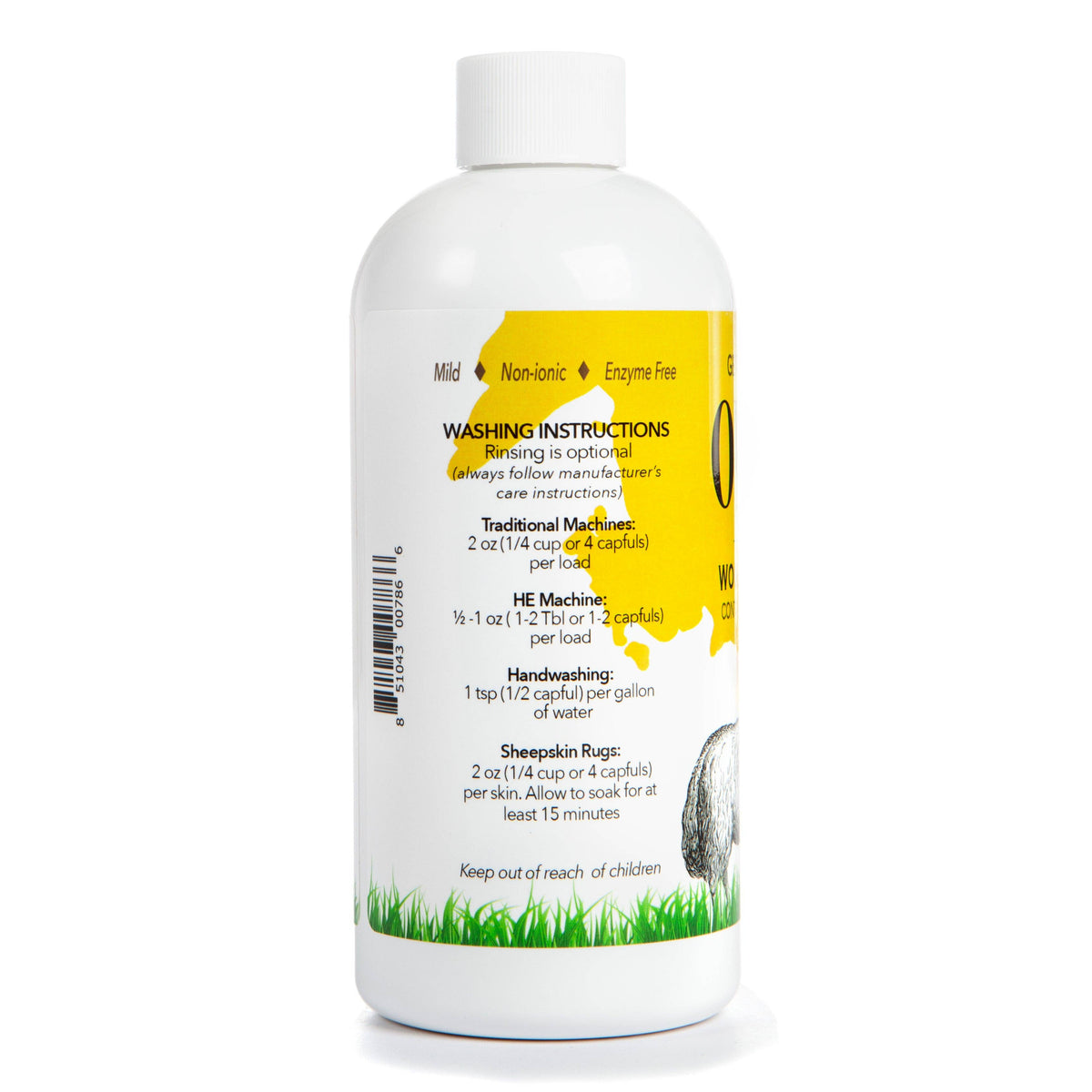 Outback Gold Wool Wash, 16 oz, Fragrance Free