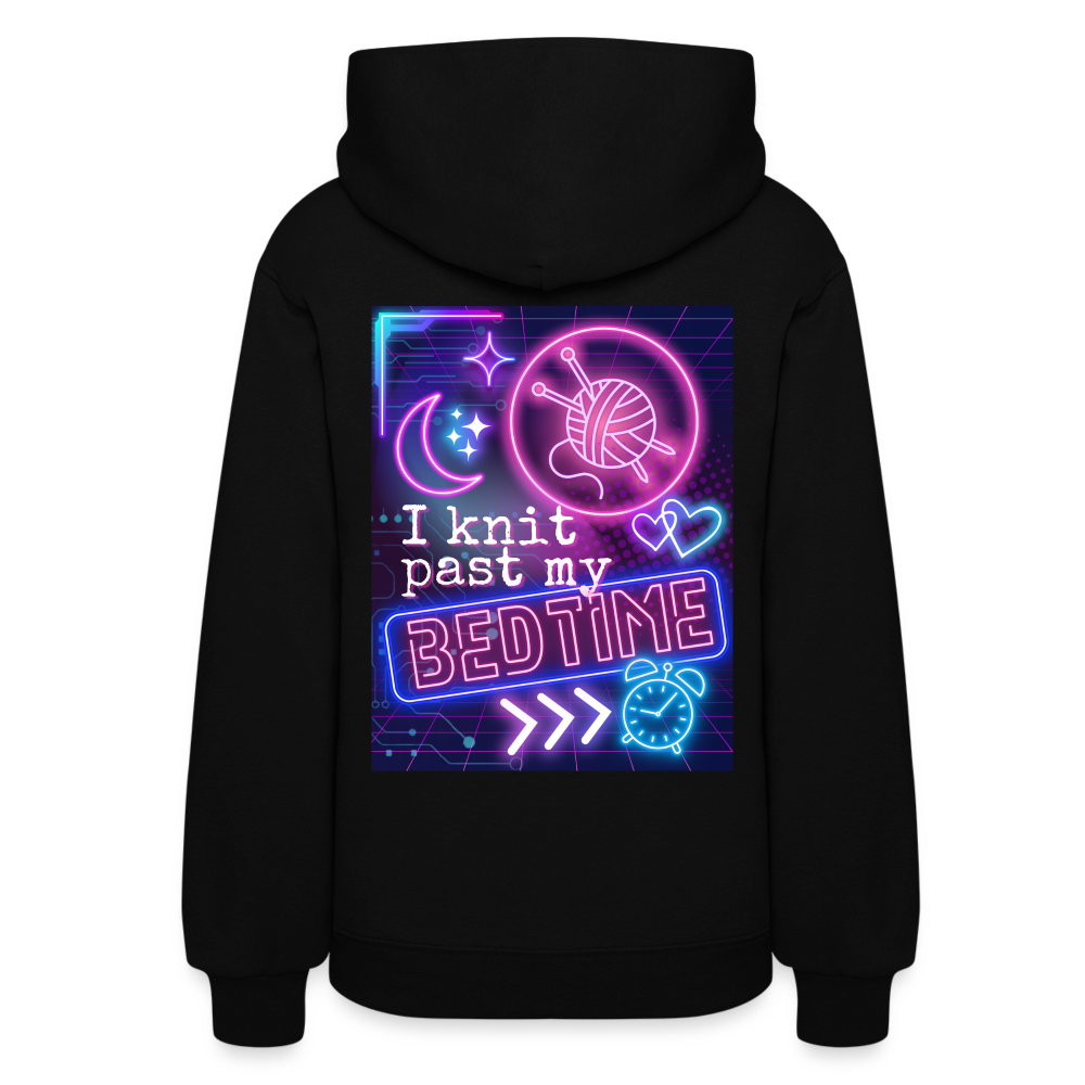 I Knit Past My Bedtime Women's Hoodie - black