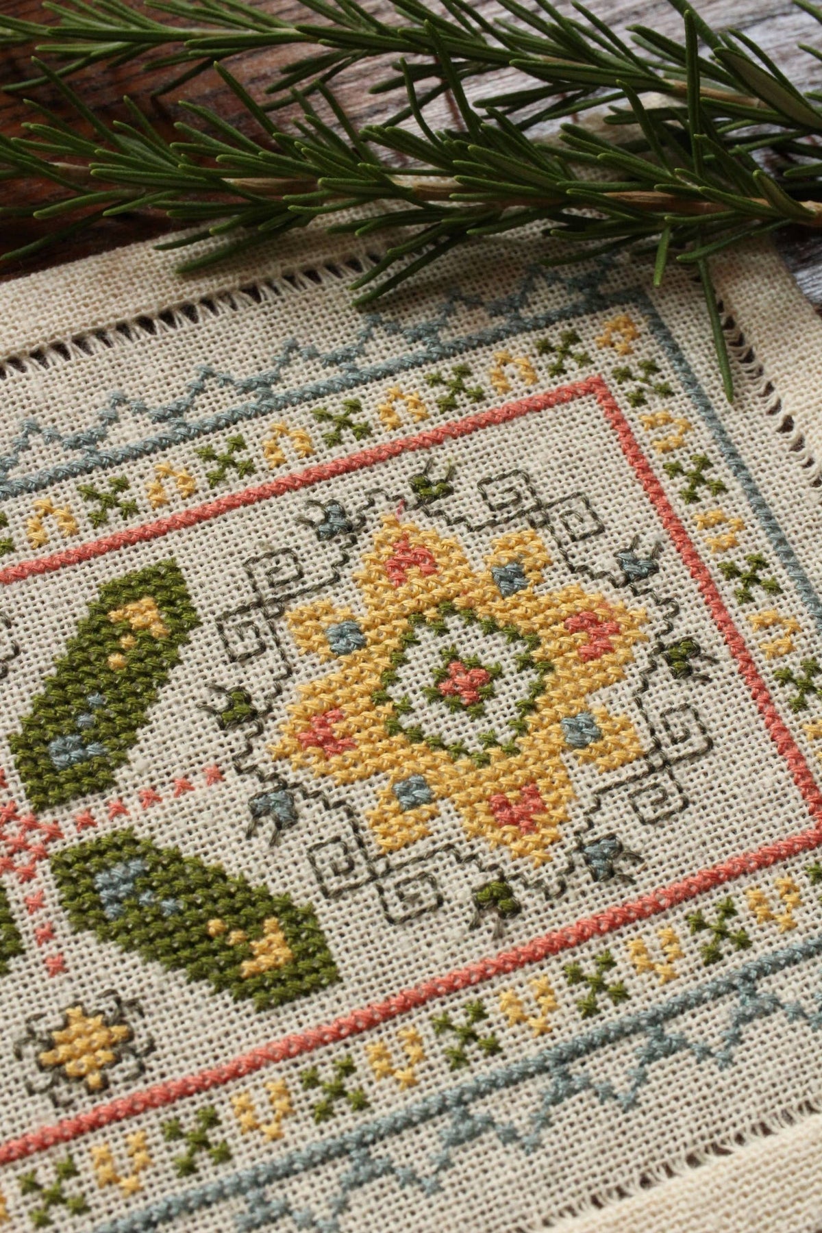 BitKit Athenian Sunflower cross stitch kit - Granite State Yarns