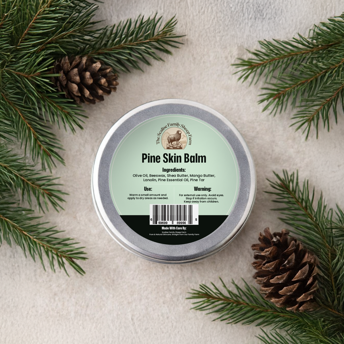 Pine Skin Balm – Natural Moisturizing Pine Balm (2 oz)