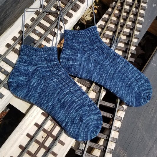 Railyard Socks PDF Knitting Pattern - Granite State Yarns