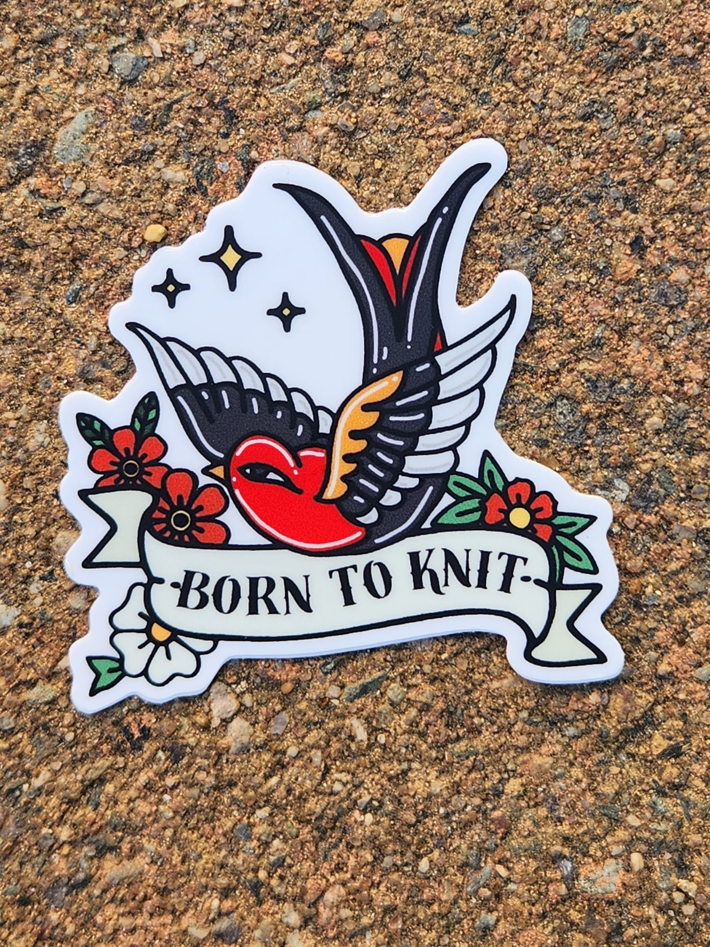 Yarn Tattoo Sticker Collection - Granite State Yarns