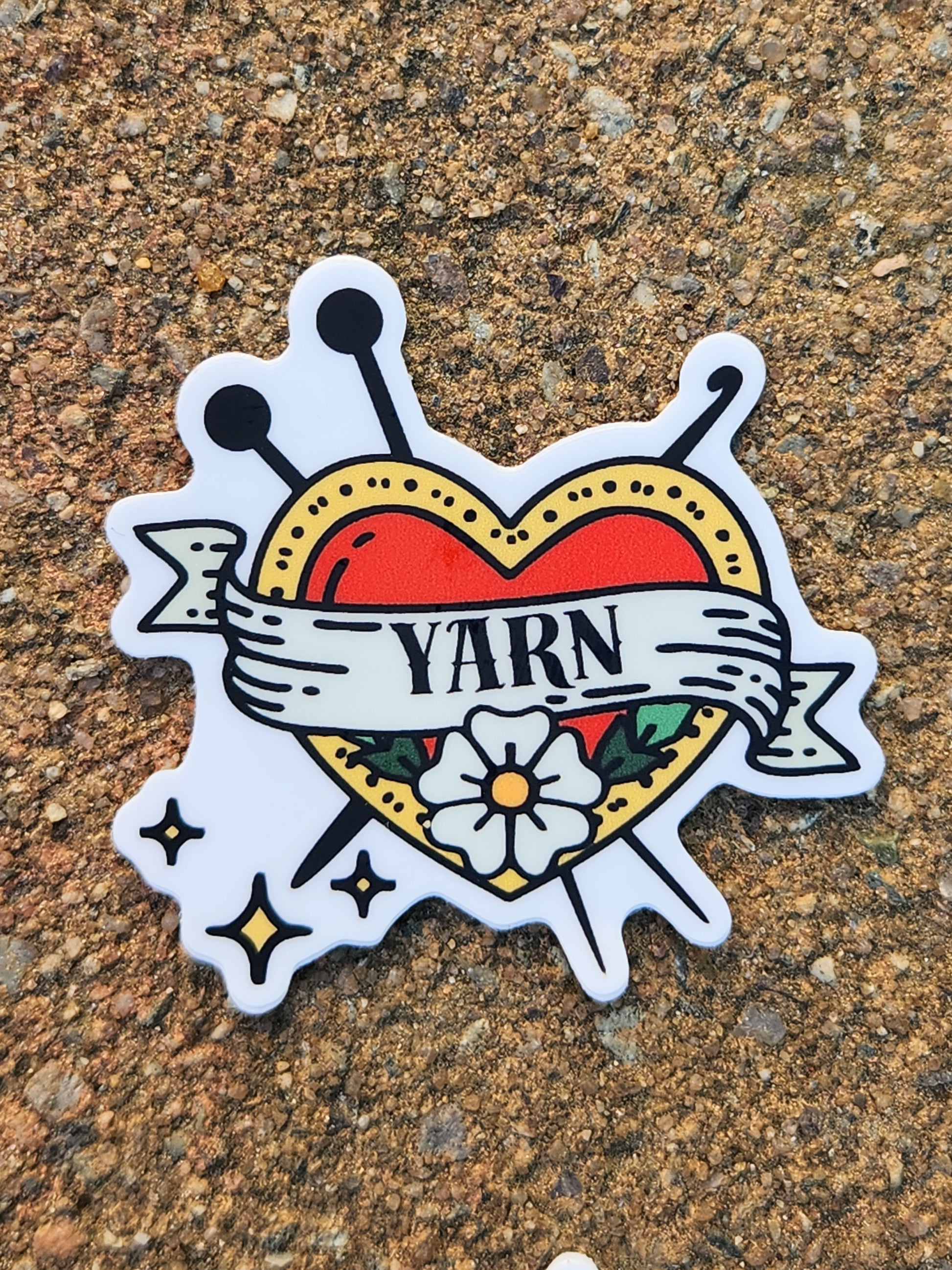 Yarn Tattoo Sticker Collection - Granite State Yarns