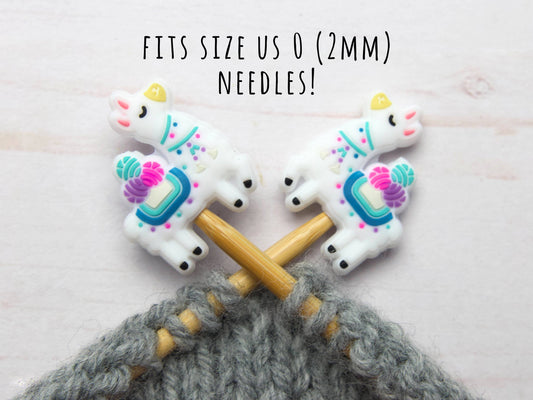 *Small Hole* Yarn Loving Llama | Stitch Stoppers