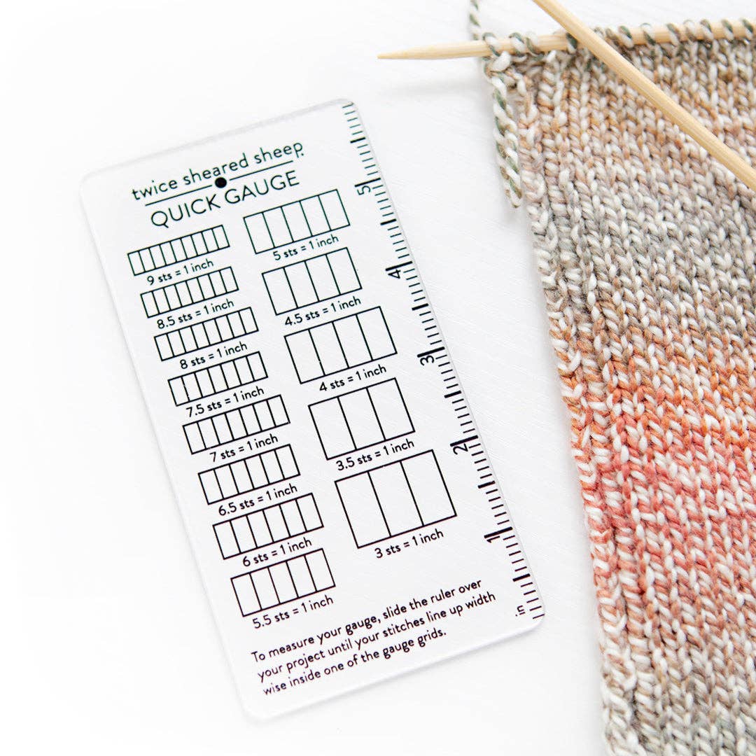 Quick Gauge Ruler - Granite State Yarns