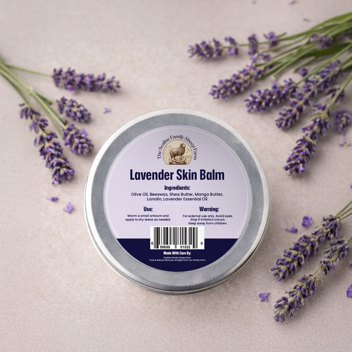 Lavender Skin Balm – Natural Calming Moisturizing Skin Balm