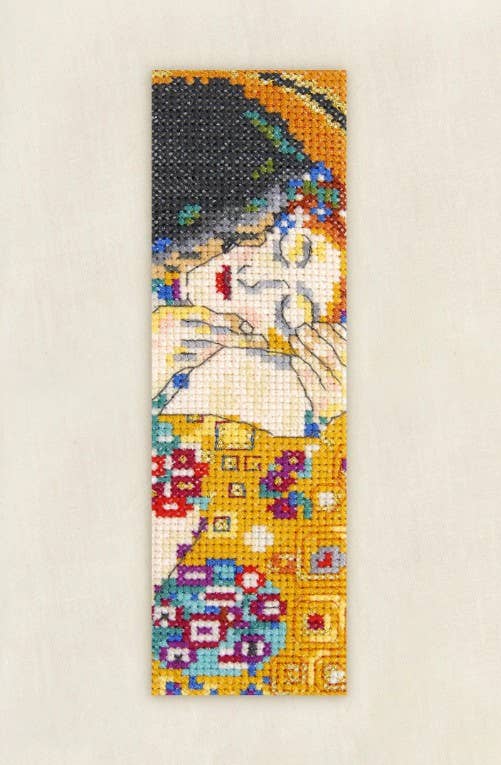 The Kiss by Gustav Klimt Cross Stitch Bookmark Kit BK1999