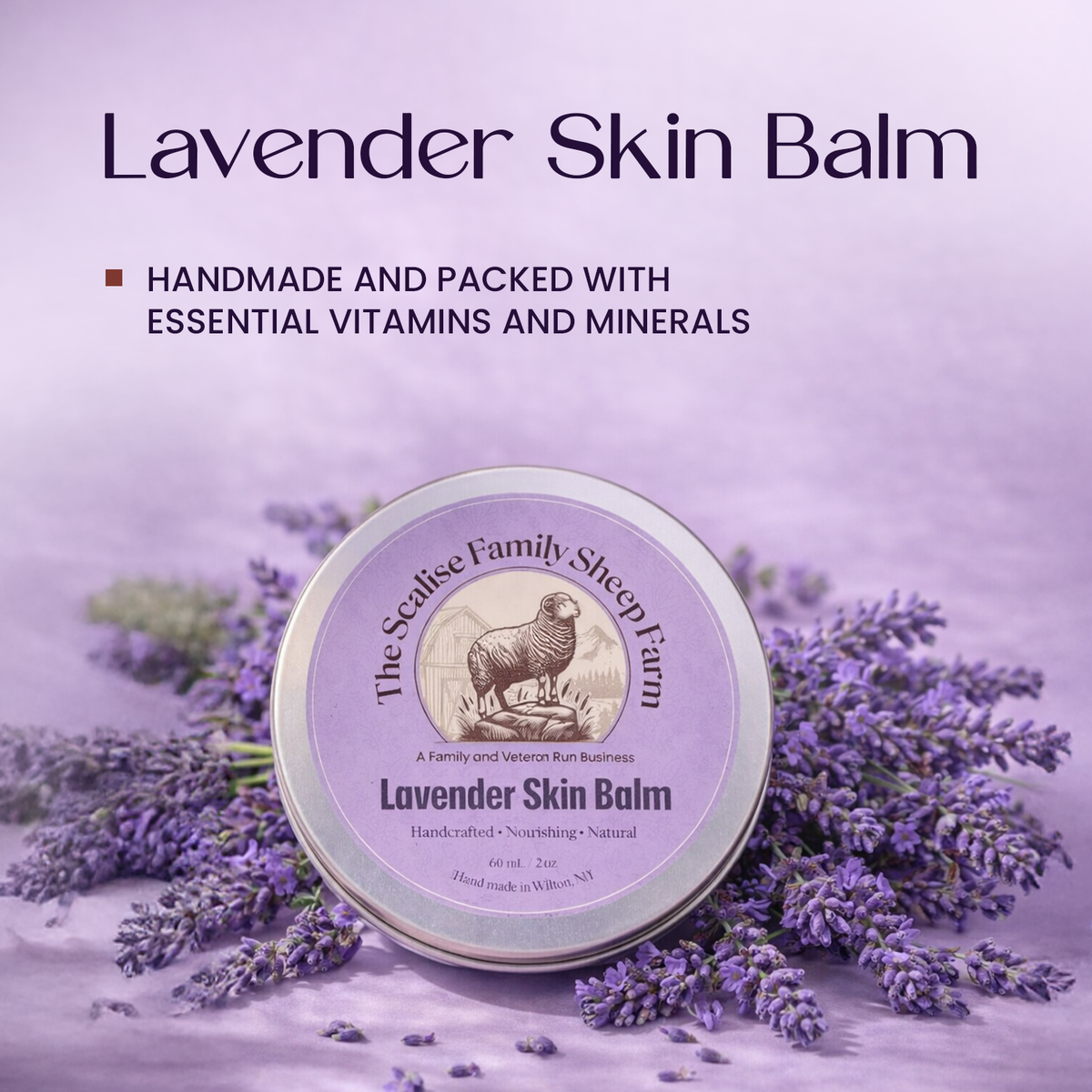 Lavender Skin Balm – Natural Calming Moisturizing Skin Balm