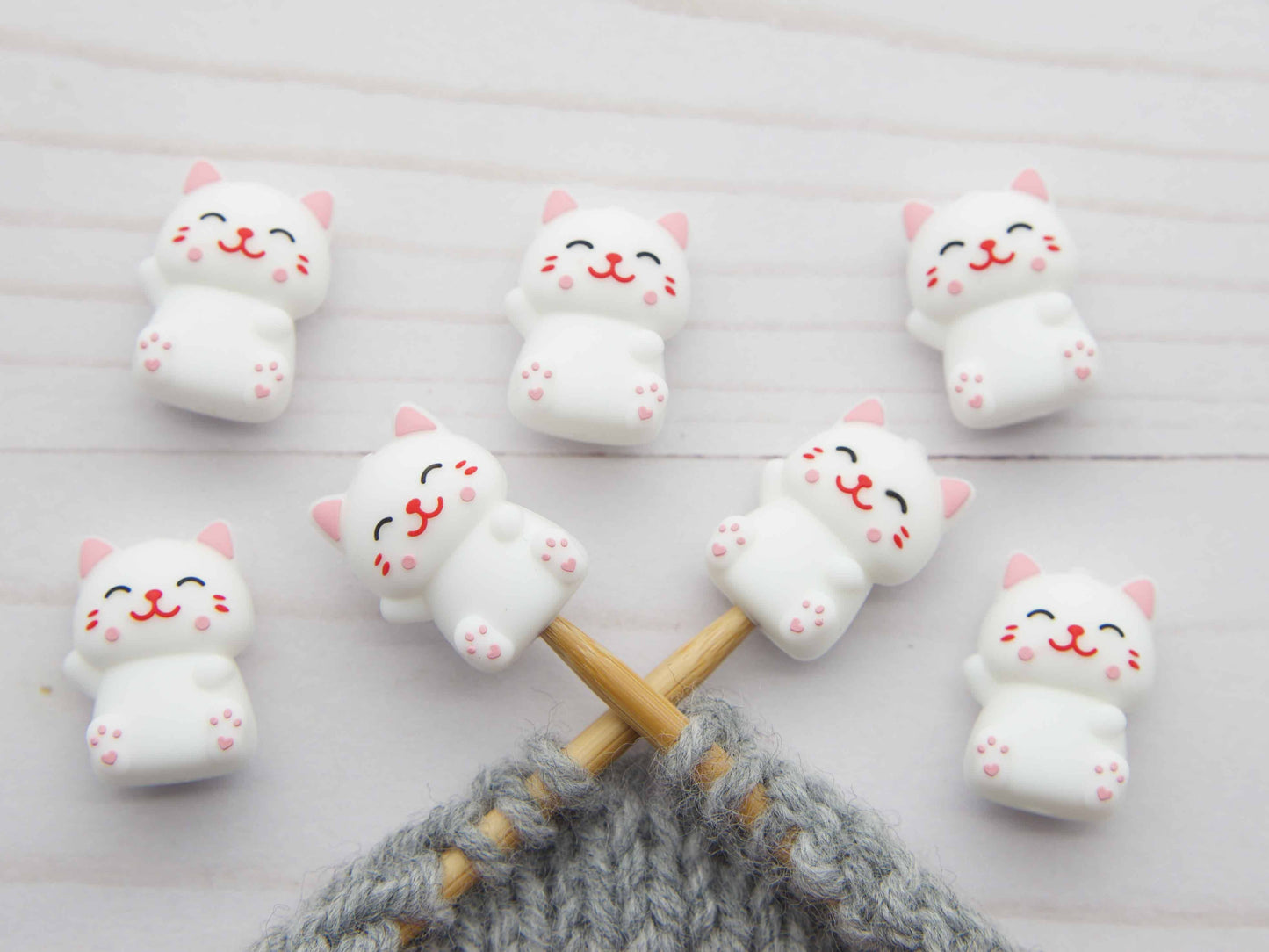 Happy Cat | Stitch Stoppers Knitting Notions