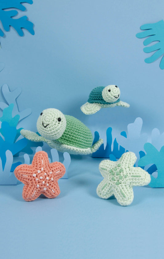 NEW DMC Turtles and Starfish Amigurumi Kit