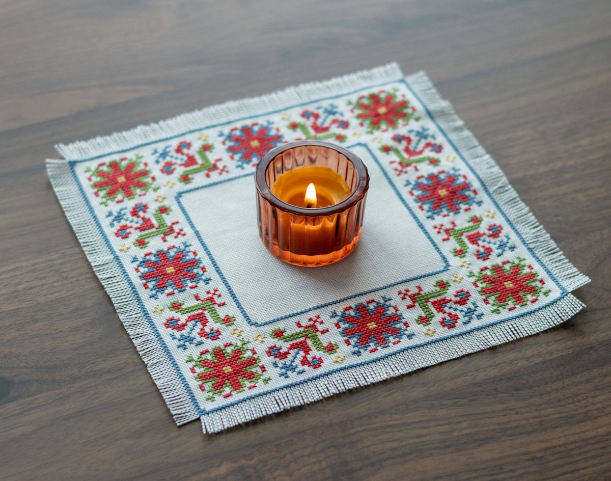 BitKit Mykonos Meadow cross stitch kit - Granite State Yarns