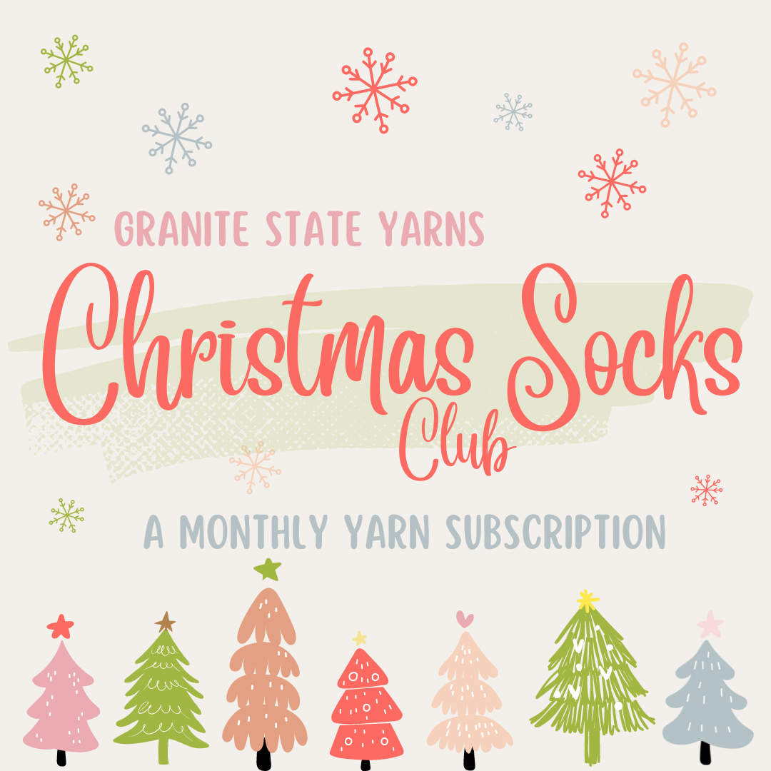 Christmas Socks Yarn Club Subscription - Granite State Yarns