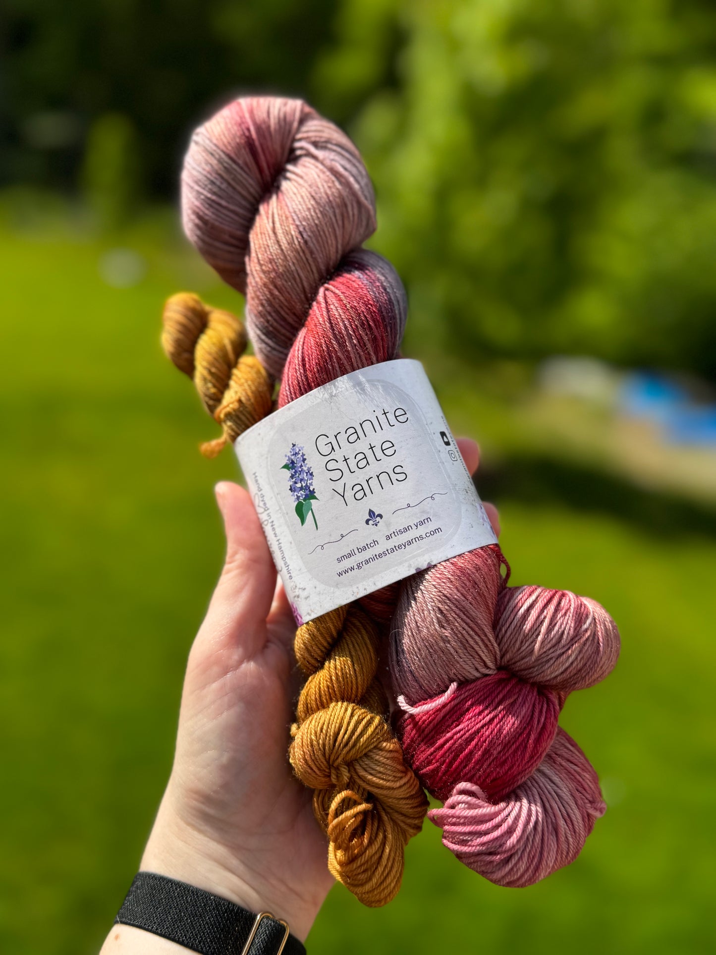 Sunset Delight OOAK Sock Yarn