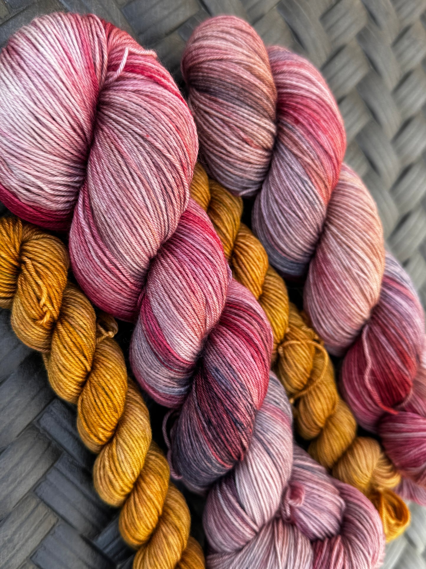 Sunset Delight OOAK Sock Yarn