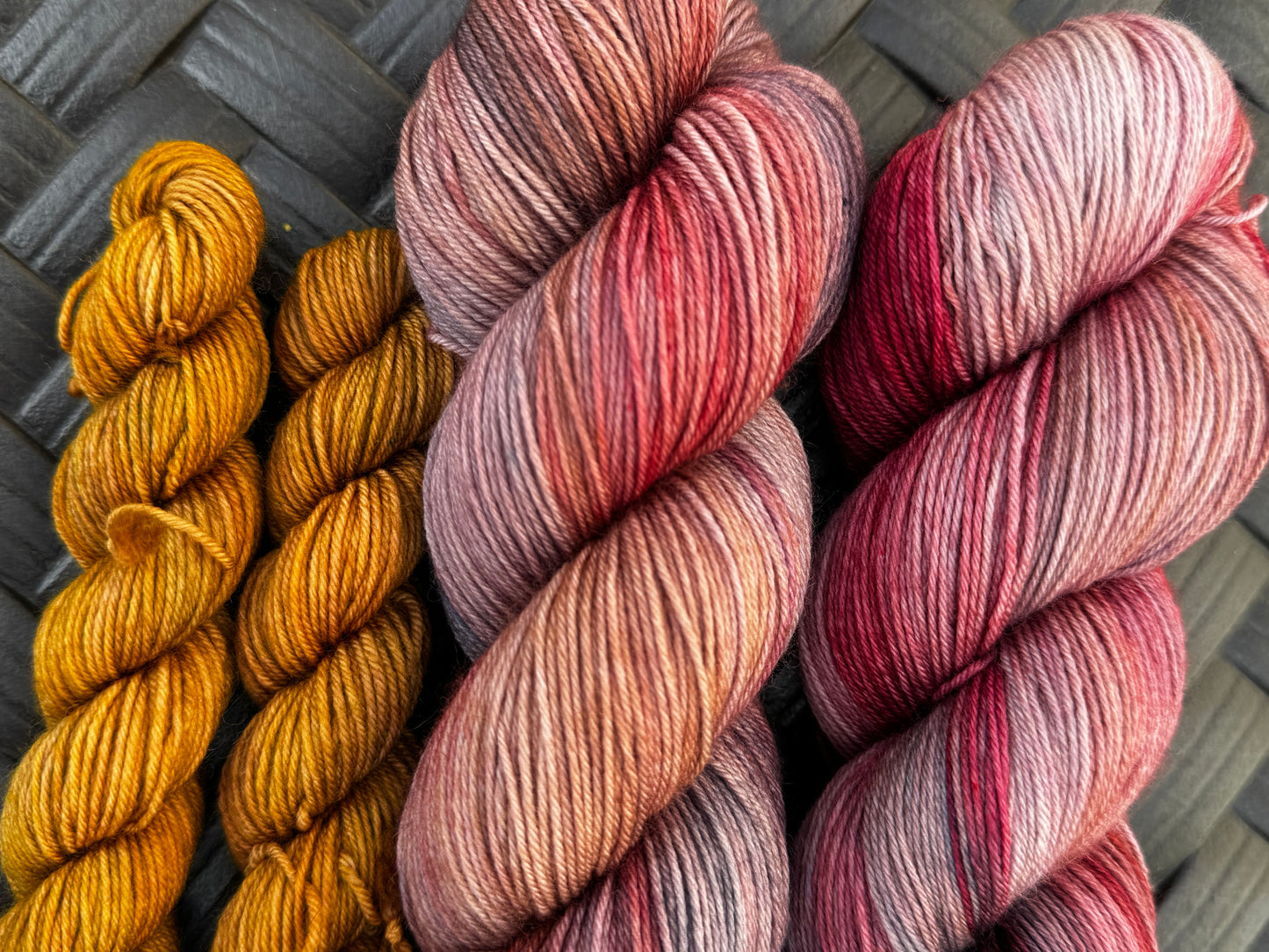 Sunset Delight OOAK Sock Yarn