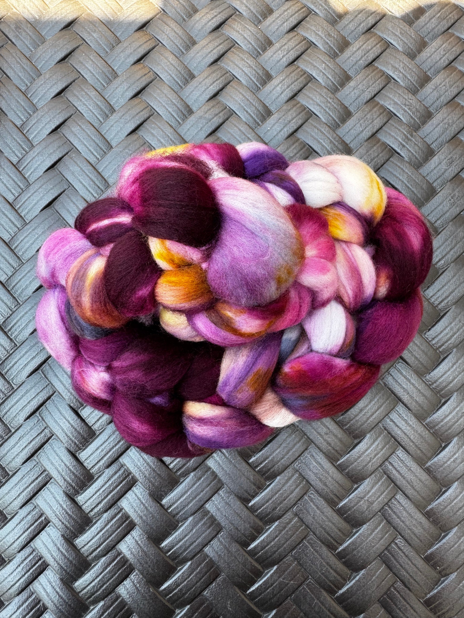 Amethyst Glow Sock Blend ROVING - Granite State Yarns
