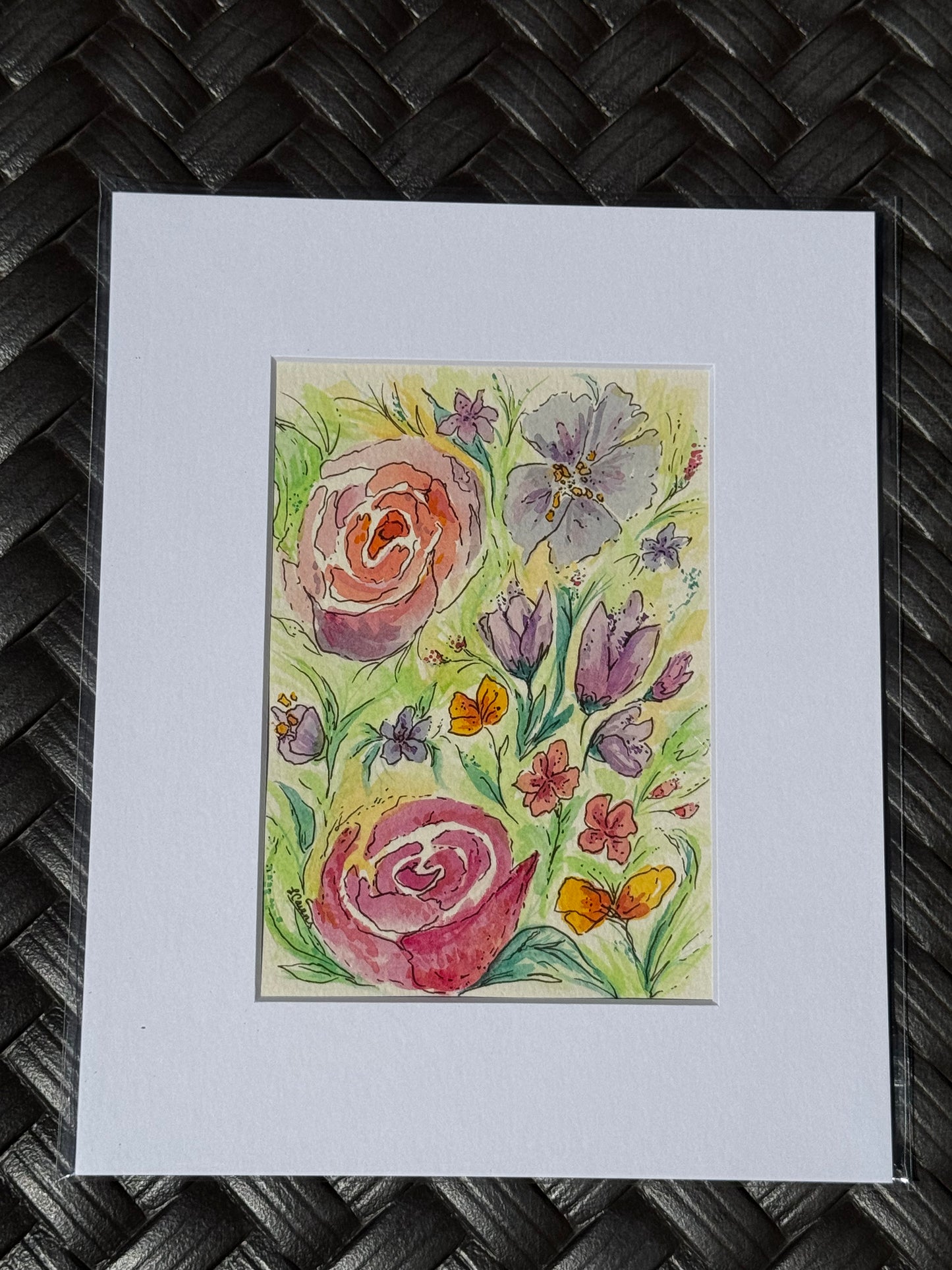 "Floral Series #5” Original Watercolor Painting