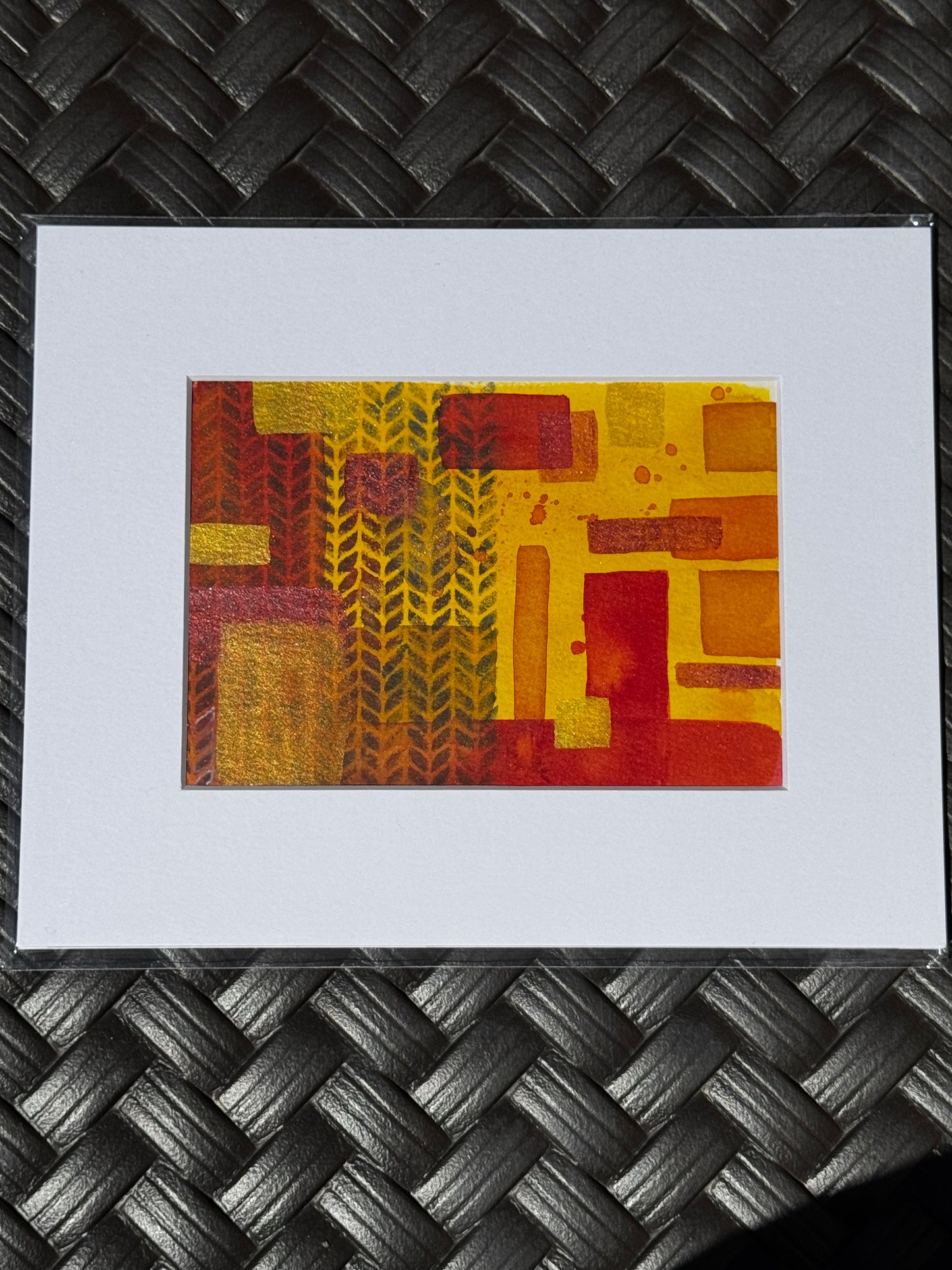 "Stockinette Fire” Original Watercolor Painting