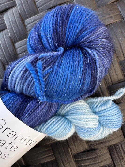 Sapphire SPARKLE Sock Set - Granite State Yarns
