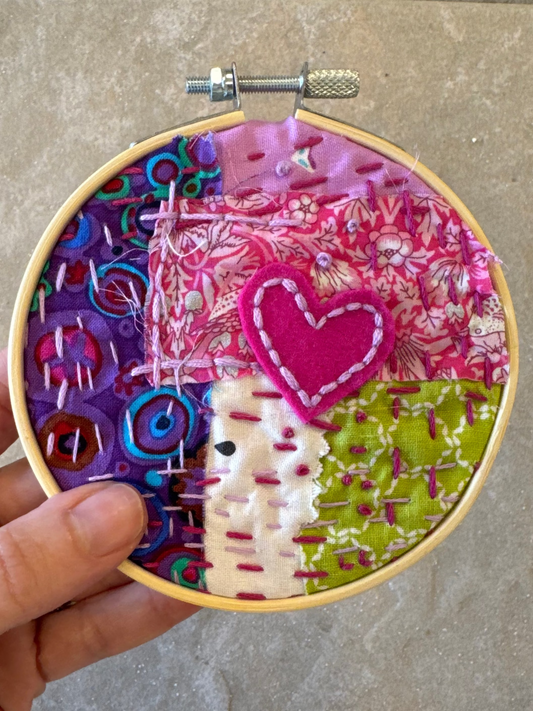 Mini Kantha Quilt Art Craft Kit - Granite State Yarns