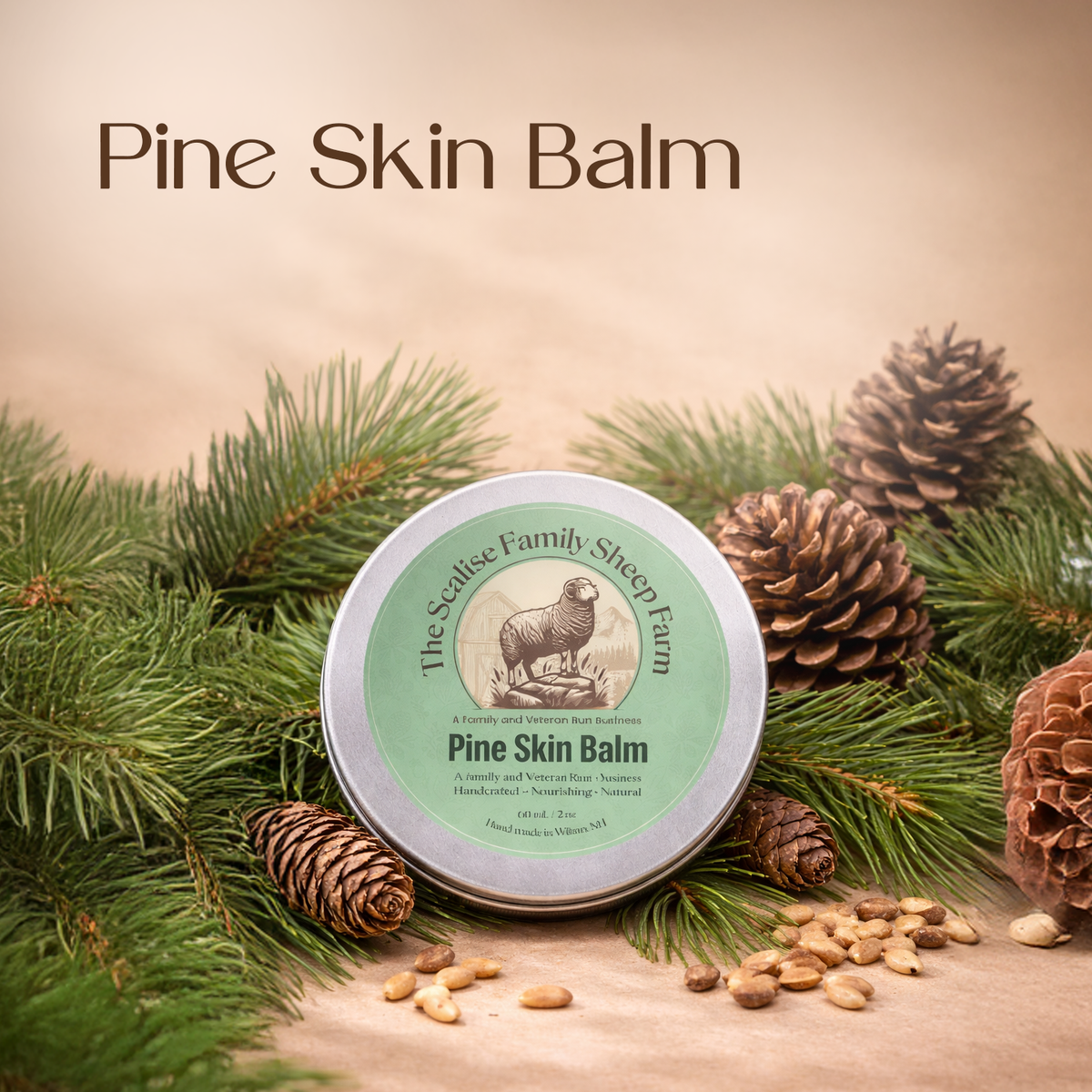 Pine Skin Balm – Natural Moisturizing Pine Balm (2 oz)