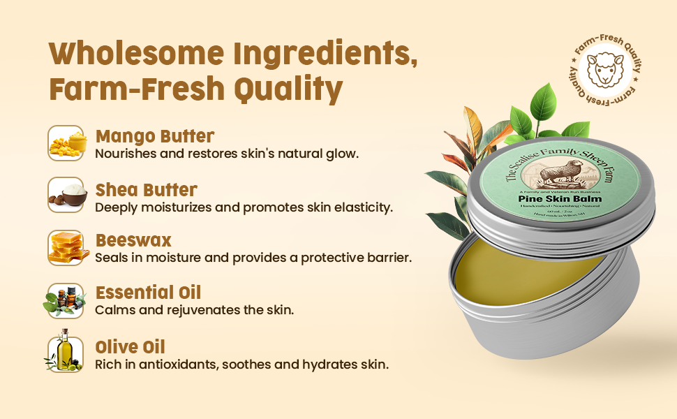 Pine Skin Balm – Natural Moisturizing Pine Balm (2 oz)
