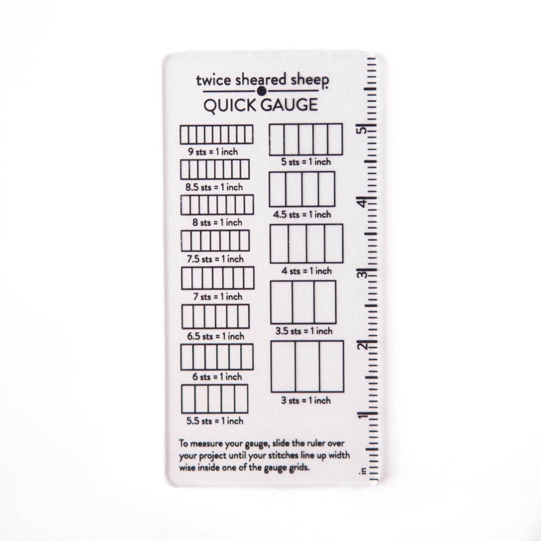Quick Gauge Ruler - Granite State Yarns