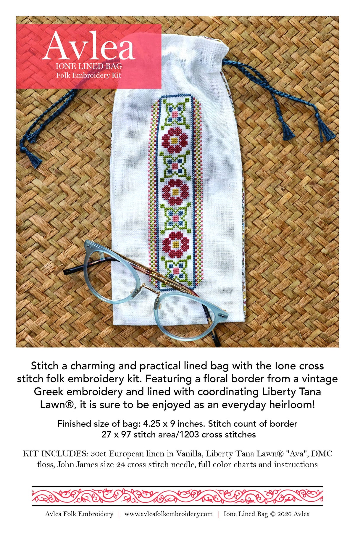Ione bag kit with Liberty® lining - Granite State Yarns