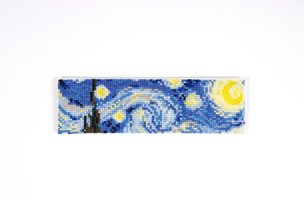 The Starry Night Van Gogh Cross Stitch Bookmark Kit BK1996