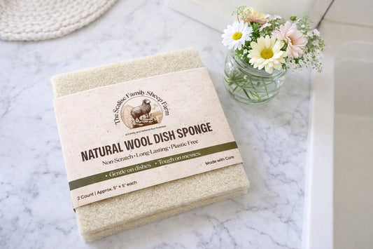 Wool Dish Sponge (Set of 2)