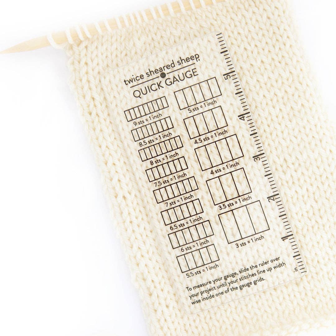 Quick Gauge Ruler - Granite State Yarns