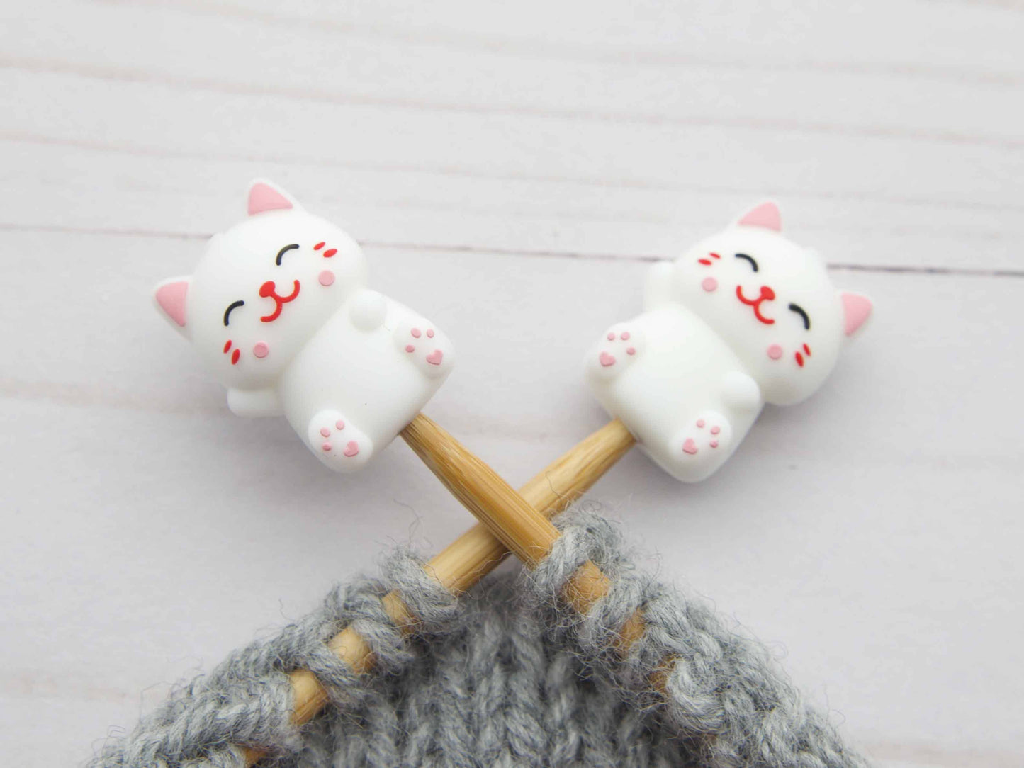 Happy Cat | Stitch Stoppers Knitting Notions