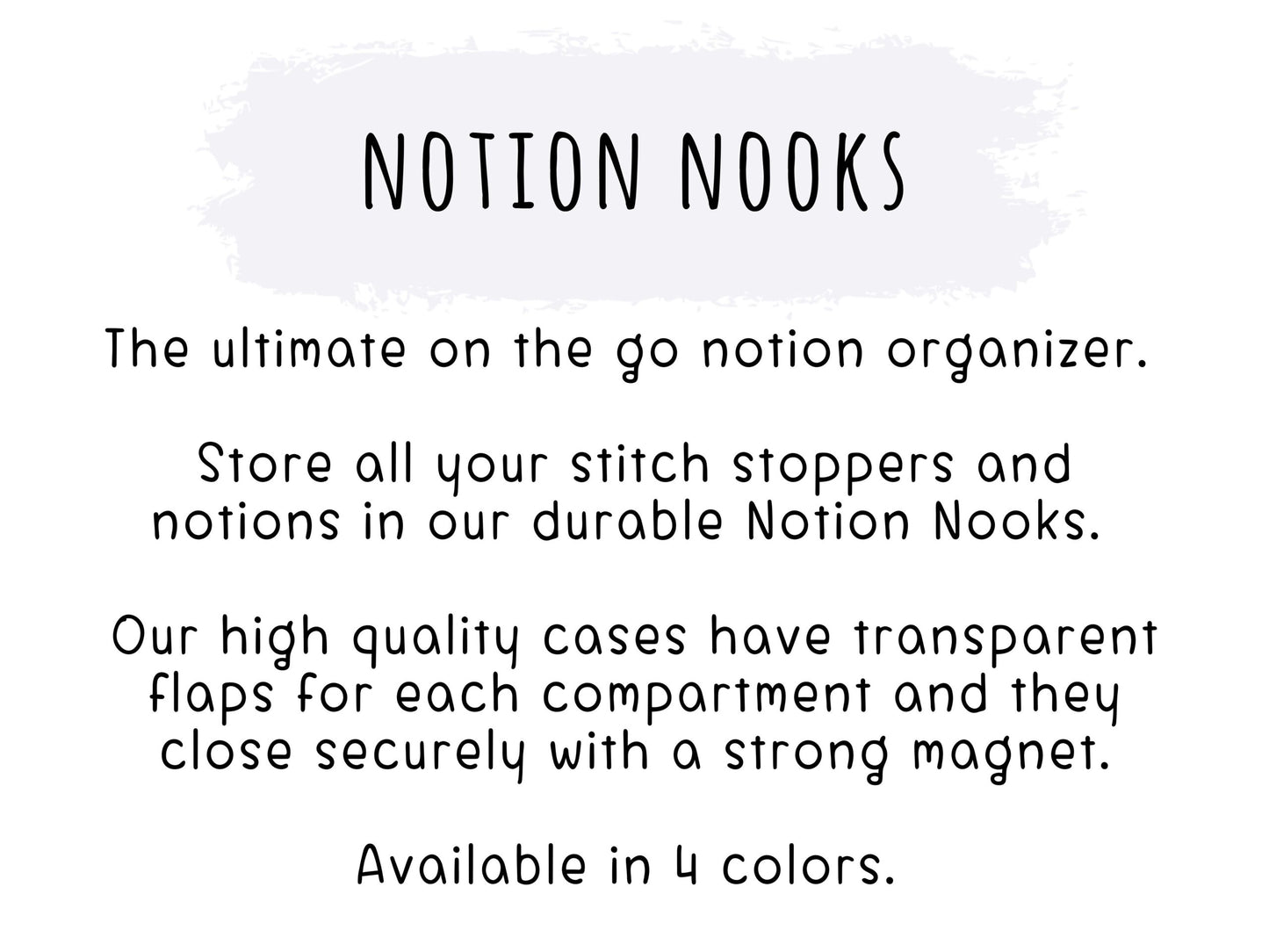 Notion Nook from Fox & Pine Stitches - Granite State Yarns