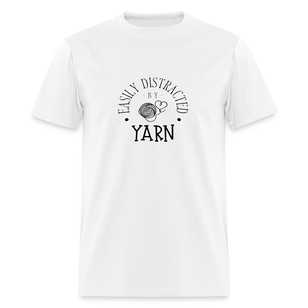 Distracted by Yarn T-Shirt (light) - white