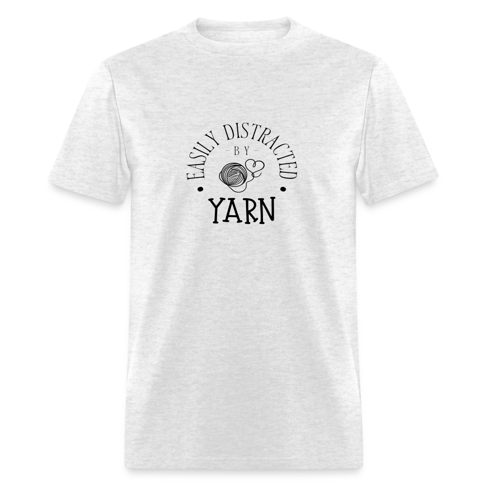 Distracted by Yarn T-Shirt (light) - light heather gray