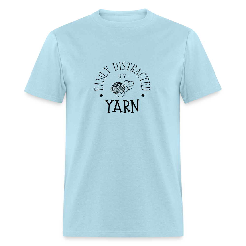 Distracted by Yarn T-Shirt (light) - powder blue