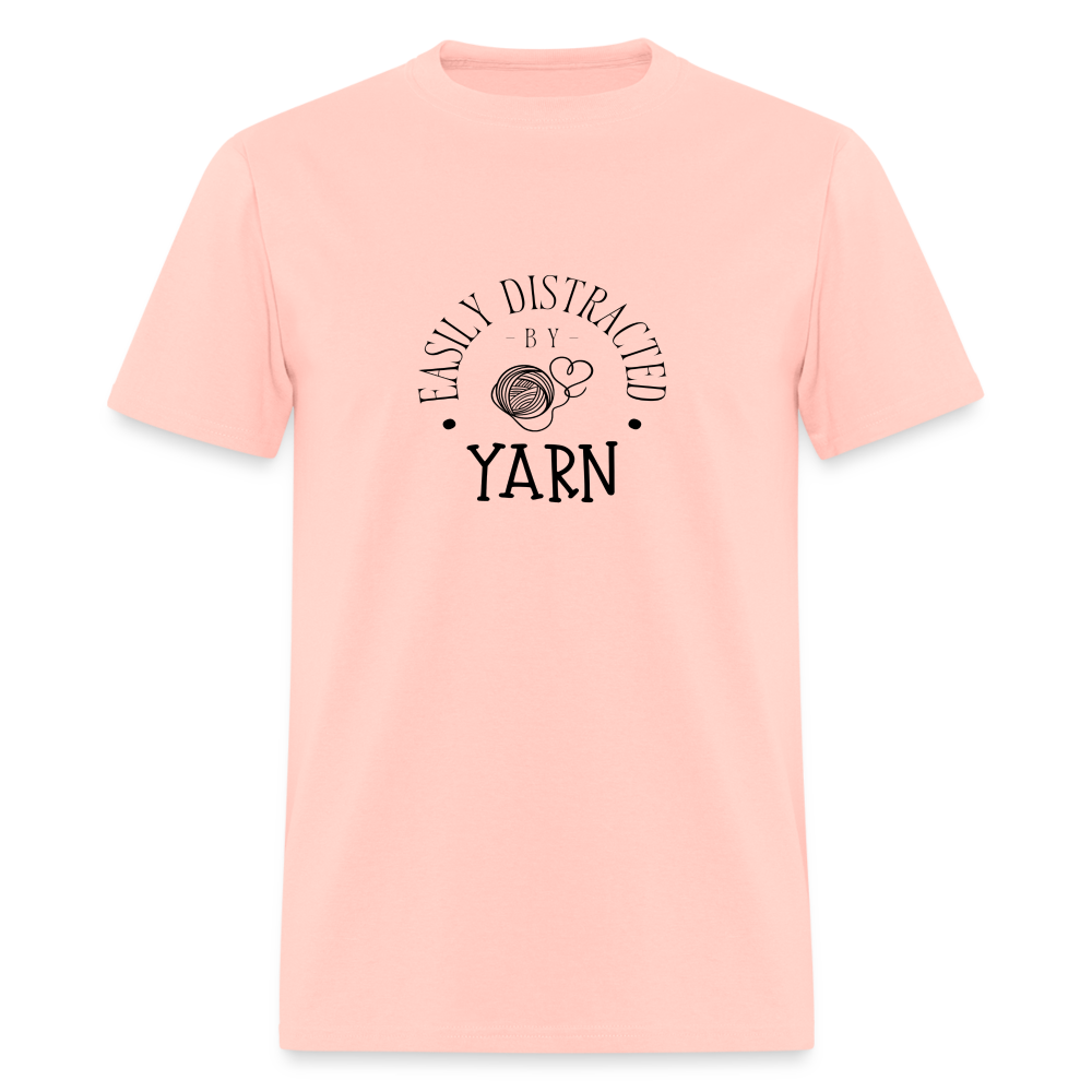 Distracted by Yarn T-Shirt (light) - blush pink 